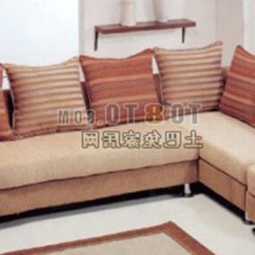 Sofa Berbilang Tempat Duduk 45 Sarung Model 3d