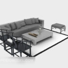 مجموعة أثاث أريكة متعددة المقاعد