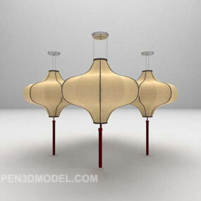 Chinese Multiple Chandeliers 3d model