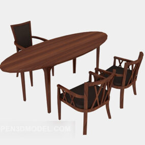 Negotiate Table And Chair 3d model