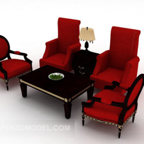 Neo-classical Combination Sofa 3d model
