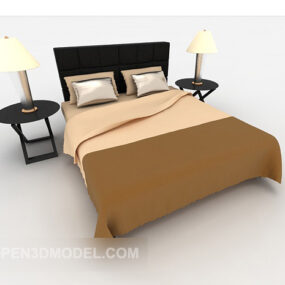Neoklasický 3D model nábytkové postele