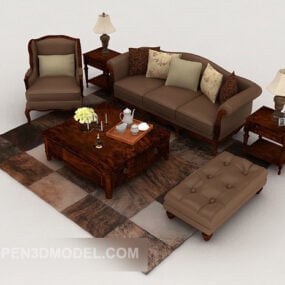 Model 3d Furnitur Sofa Rumah Neo-klasik