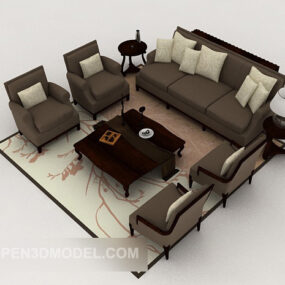Neo-classical Style Sofa Furniture 3d model