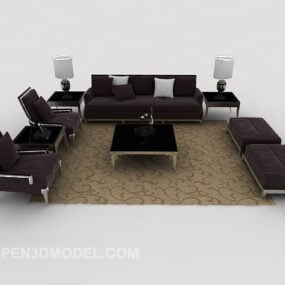 Set Sofa Gaya Neoklasik model 3d