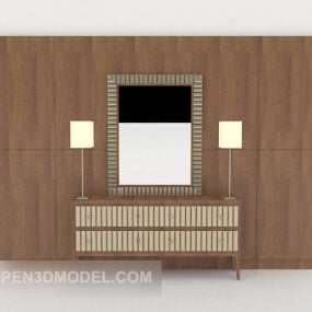 Chinese Background Wall 3d model