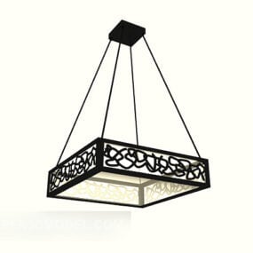Chinese Square Shape Ceiling Lamp 3d model