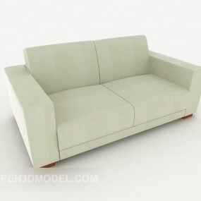 New Chinese Light-colored Double Sofa 3d model