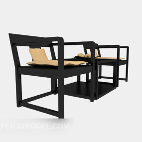 New Chinese Lounge Chair 3d model