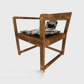 Kinesisk Minimalist Casual Chair 3d-modell