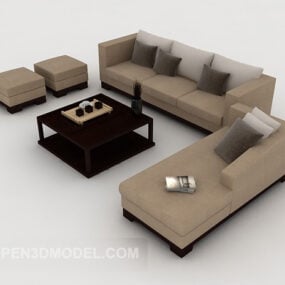 New Chinese Minimalist Sofa Sets 3d model