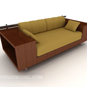 新中式多人沙发3D模型