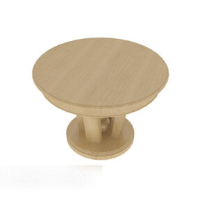 Modern Chinese Round Coffee Table 3d model