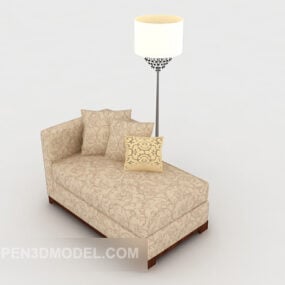 New Chinese Simple Sofa Recliner 3d model