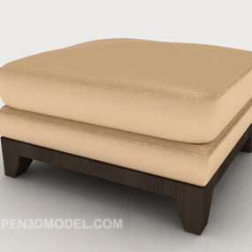 New Chinese Simple Sofa Stool 3d model