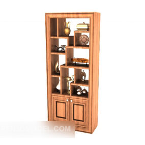 New Chinese Simple Wooden Cabinet 3d model