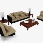 Nueva combinación de mesa de centro de sofá chino