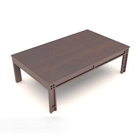 New Chinese Solid Wood Coffee Table 3d model