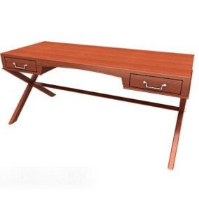 Chinese Style Wood Desk 3d model