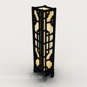 מנורת רצפה חדשה בסגנון סיני דגם תלת מימד