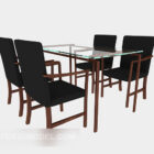 Set di sedie da tavolo in stile cinese