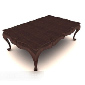 Modern Chinese Wooden Coffee Table 3d model