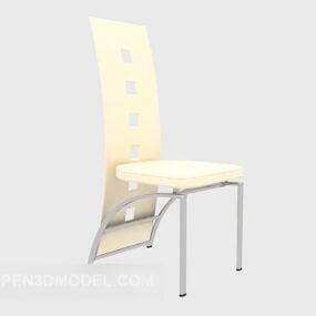 No Armrest Solid Wood Chair 3d model