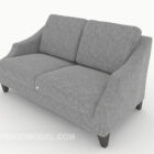Nordic Grey Double Sofa