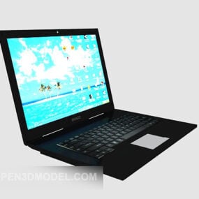 Modello 3d del computer domestico del notebook