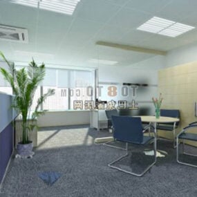 Model 3d Desain Ruang Umum Kantor