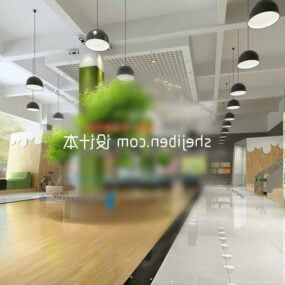 办公厅现代设计3d模型