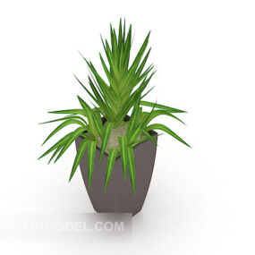 Office Green Potted Plant Tree 3d model