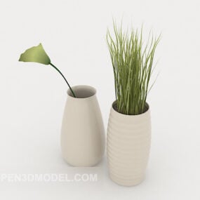 3d модель рослини в горщику для оформлення офісу