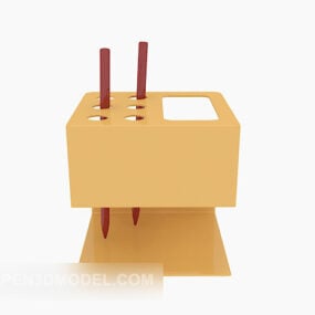 Modelo 3d de rack de caneta para material de escritório