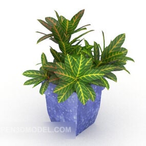 Office Watch Potted Plant 3d model