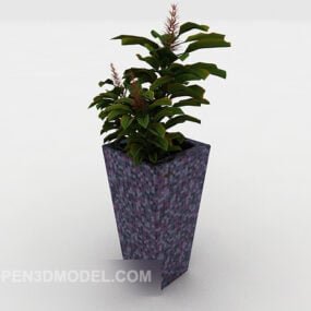Office-watched Small Plant 3d model
