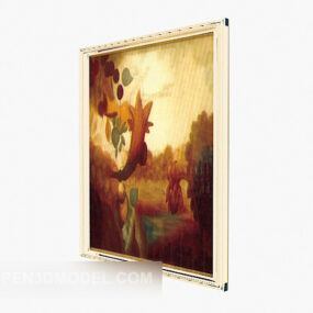 Classic Oil Painting 3d model
