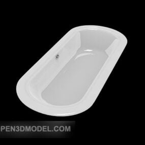 Modelo 3d de banheira de acrílico aberta