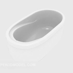 نموذج حوض الاستحمام المفتوح ثلاثي الأبعاد
