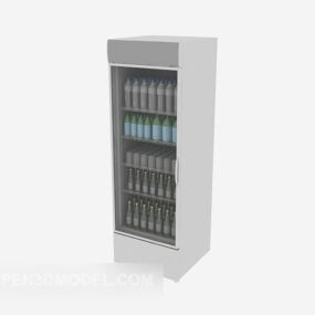 Electric Coca Refrigerator 3d model