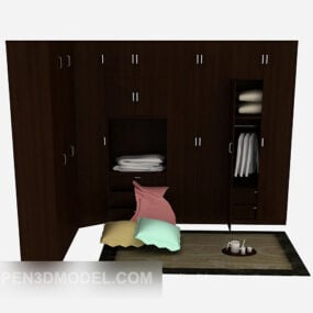 Open Wardrobe Cloakroom 3d model