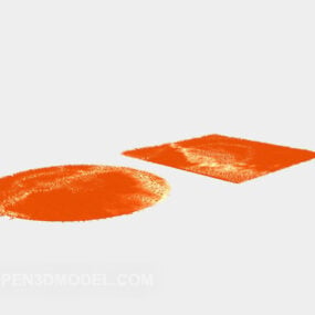 Model 3D Karpet Oranye