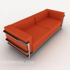 Orange Home Double Sofa