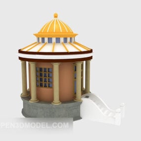 Pool House Building 3d-model