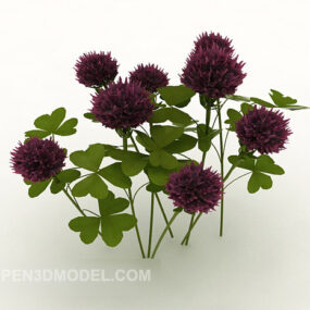 आउटडोर फूलों का पौधा 3डी मॉडल