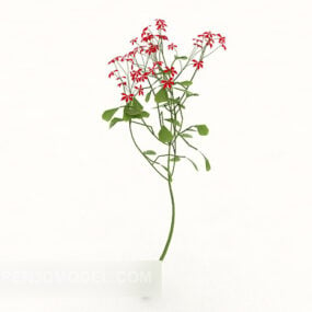 Outdoor Wild Plant With Flower 3d model