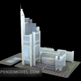 Utomhusbyggnadskomplex 3d-modell