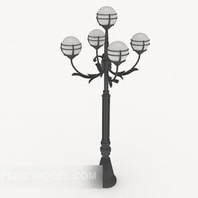 3д модель уличного уличного фонаря