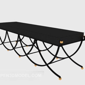 3D model venkovní lavice z tepaného železa