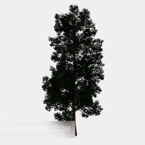 Modelo 3d de árbol joven de planta verde al aire libre